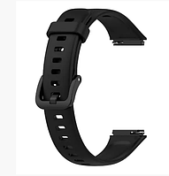 Силиконовый ремешок для Huawei Watch Fit 7. Черный цвет