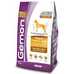 Gemon Maxi Puppy сухий корм для цуценят великих порід, курка рис 3кг