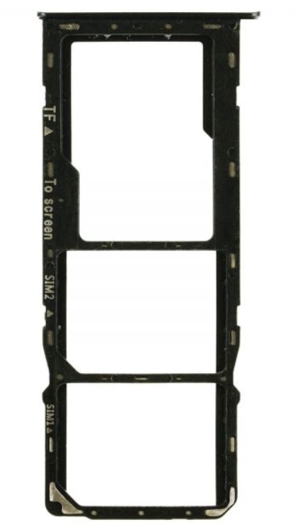 Тримач (лоток) Sim-карти та карти пам'яті для Samsung A226B Galaxy A22 5G Dual Sim, чорний, Gray, на дві