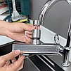 Змішувач насадка на кран для кухні дозволяє змінювати режим подачі води, можна змінювати кут на 90°, фото 5