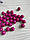 Бусини акрилові " Класика"  малинові 10 мм 500 грамів, фото 7