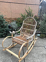 Крісло качалка Бук з темною вставкою ,крісло качалка розбірна