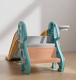 Дитяча гірка 2в1 Terrio “Puppy”  Бірюзова, фото 4