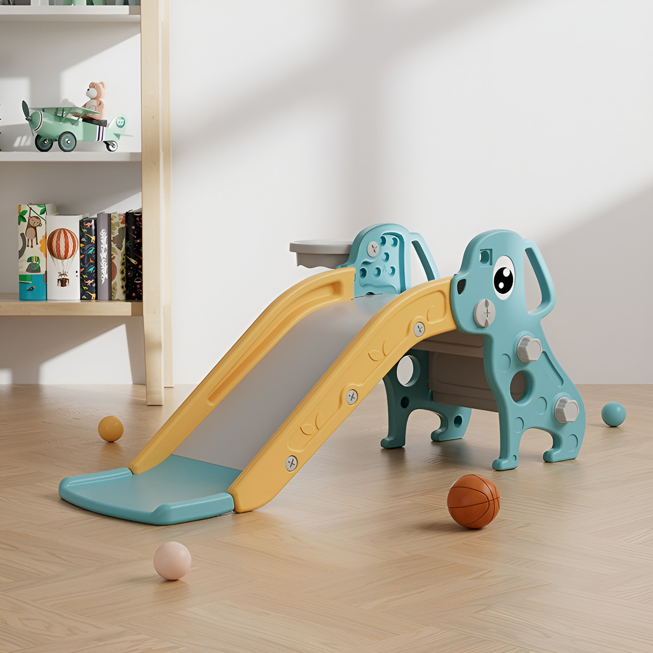 Дитяча гірка 2в1 Terrio “Puppy”  Бірюзова, фото 1