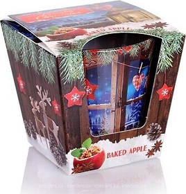 Свічка ароматизована Bartek Candles Charming Christmas Baked Apple 8 см 40006 Baked Apple KNZ