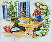 Набір для вишивання за нанесеною на канву схемою "Leisure time". AIDA 14CT printed 49*41 см, фото 10