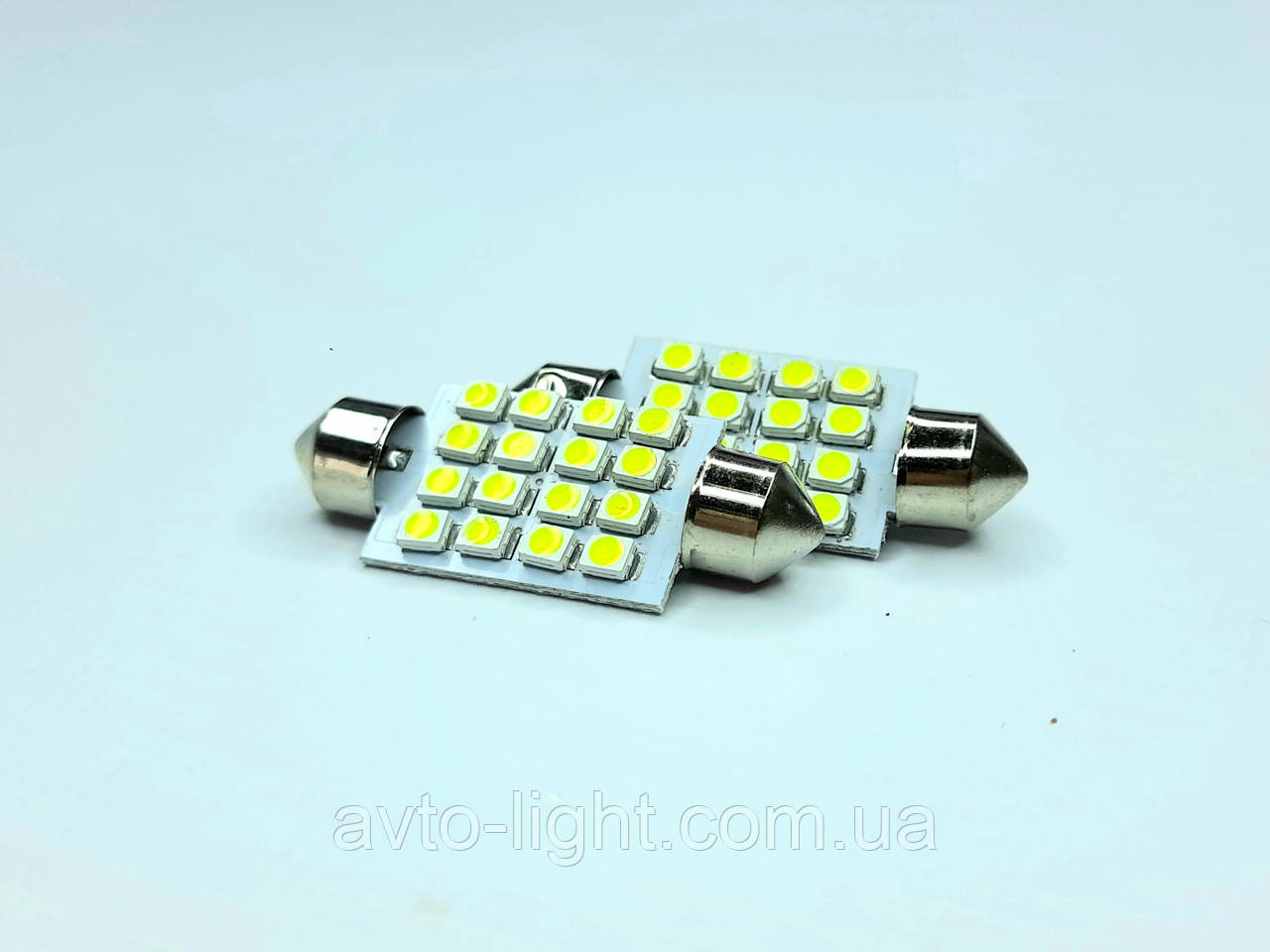 T11 / C5W LED 3528 (16SMD 41 ммПечатна плата), фото 1