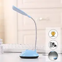 Настольная лампа LED DESK Light X-7188 светильник светодиодный на батарейках 3хААА Синий