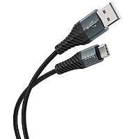 Кабель USB-Type-C Hoco X38 Data cable Черный, провод usb type c для быстрой зарядки | шнур тайп сі (TS)
