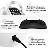 УФ ЛЕД-лампа SUN X11 MAX для манікюру/ нігтів/гель лаку настільна 280W 66 LEDS білий чорний (GS-107416), фото 6