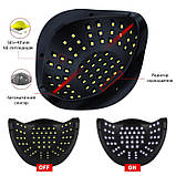 УФ ЛЕД-лампа SUN X11 MAX для манікюру/ нігтів/гель лаку настільна 280W 66 LEDS білий чорний (GS-107416), фото 7