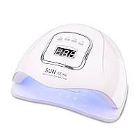 УФ ЛЕД-лампа SUN X5 MAX для манікюру/ нігтів/гель лаку настільна 150 W 45 LEDS білий (GS-107401)