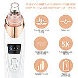 Вакуумний очисник пор/ засіб проти чорних цяток/комедонів на носі/шкірах/лбу Blackhead Remover HY9 білий, фото 6