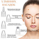 Вакуумний очисник пор/ засіб проти чорних цяток/комедонів на носі/шкірах/лбу Blackhead Remover HY9 білий, фото 4