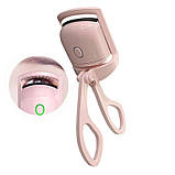 Керлер/щипці для завивання вій електричні з підігрівом на акумуляторі SQ-X001 рожевий (GS-106747), фото 2