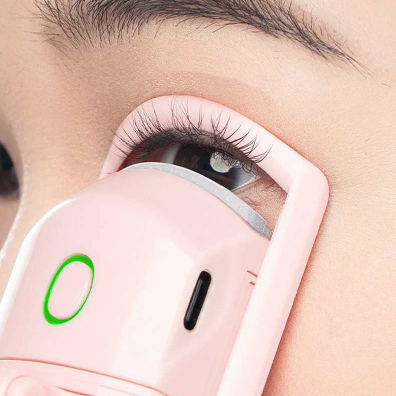 Керлер/щипці для завивання вій електричні з підігрівом на акумуляторі SQ-X001 рожевий (GS-106747), фото 1