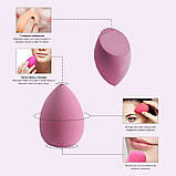 Спонж для макіяжу набір 8 шт. у коробці Sponge Egg рожевий (GS-106704), фото 5