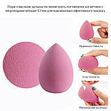 Спонж для макіяжу набір 8 шт. у коробці Sponge Egg рожевий (GS-106704), фото 4