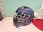 Мотоциклетний шолом мотошолом Bell Qualifier DLX MIPS Raiser Matte Black/Blue/Gray L (59-60cm), фото 7