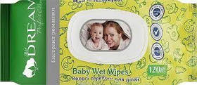 Вологі серветки Air Dream для дітей з фліптепом РОМАШКА 120 шт. (4820194351230)
