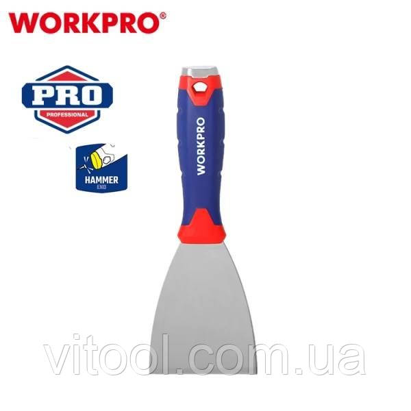 Шпатель ударный WORKPRO 150 мм, нержавеющая сталь, мягкая ручка PRO WP321014 - фото 1 - id-p2010598950