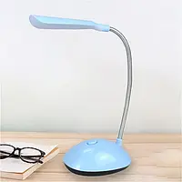 Светильник LED DESK Light X-7188 на батарейках 3хААА, настольная складная лампа Синий