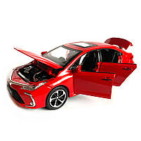 Машинка металева Toyota Corolla "AutoExpert" Тойота Королла червона звук світло 15,5 * 4,5 * 7 см (GT-6258), фото 5