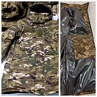 Куртка, Бушлат Softshell мультикам на подкладке Омни-Хит+ синтепон, теплый тактический влаго/ветрозащитный