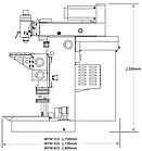 Фрезерний верстат із сервоприводом WFM 210, з УЦІ, фото 6