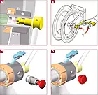Ручна котушка для шланга з неіржавкої сталі серії 540 Мод. 75440/20, повітря/вода/олія (макс. 130°C) до 100, фото 3