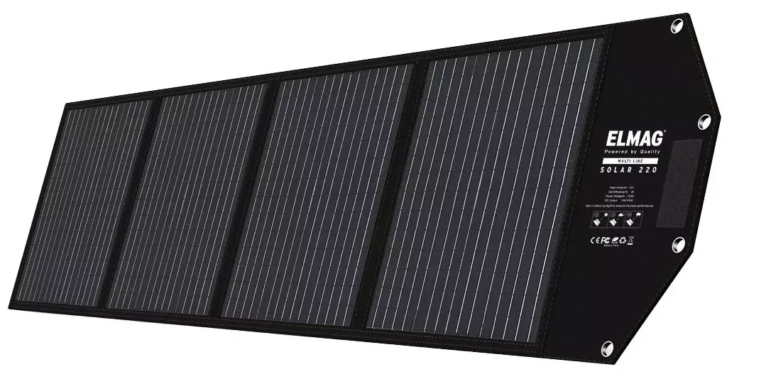 Складана сонячна панель SOLAR 220 — монокристалічна 18 В постійного струму, 220 Вт