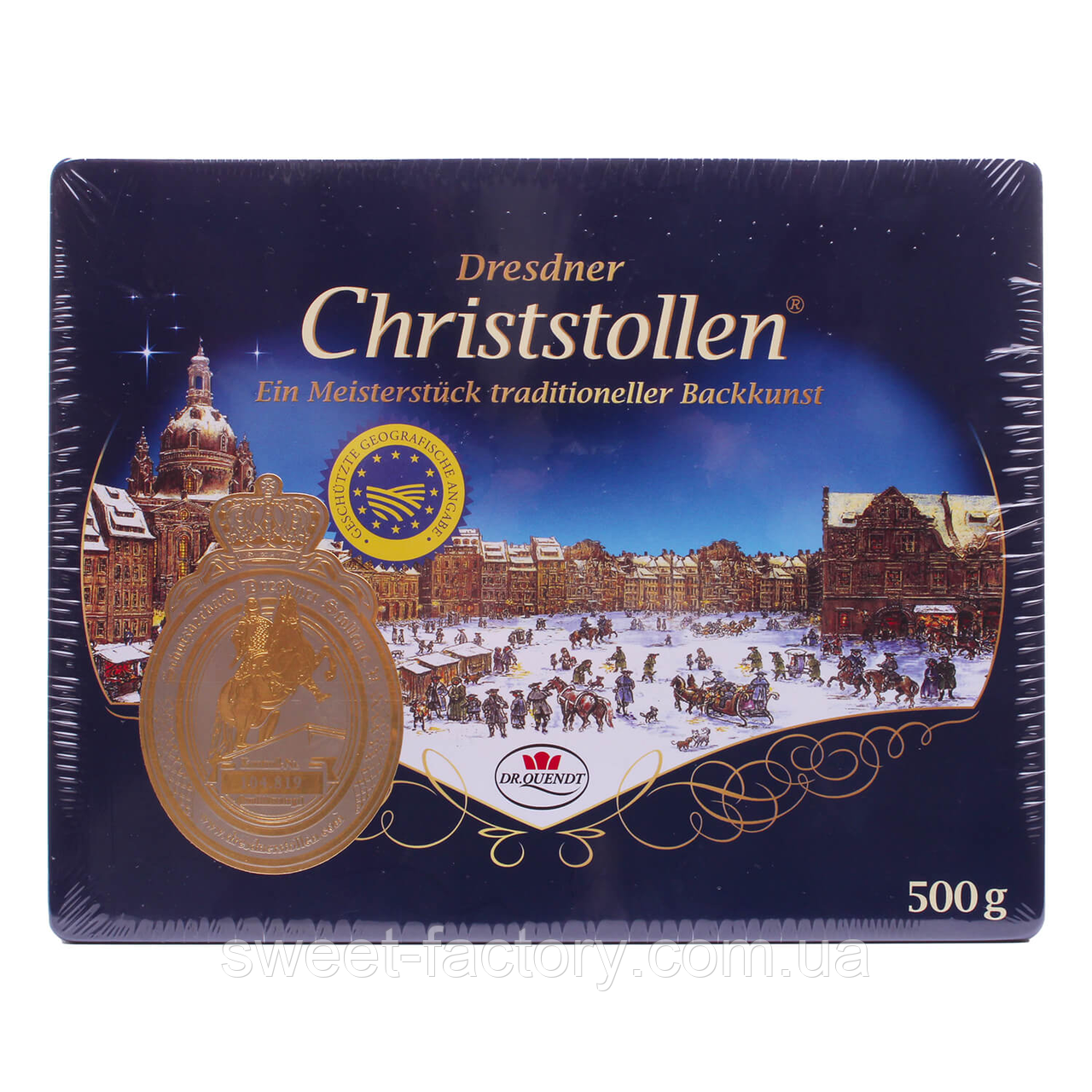 Штолен Dr. Quendt Dresdner Christostollen Dose 500g