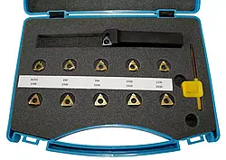 Набір для точення внутрішньої різі KNG 16 мм, 12 предметів, метрична різь