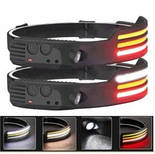 Ліхтар налобний на акумуляторі CB-689-3 з датчиком руху та USB /, фото 8