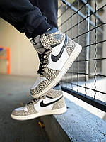 Мужские кроссовки Nike Air Jordan 1 Retro High OG White Cement