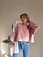 Женский стильный вязанный свитер 42-46