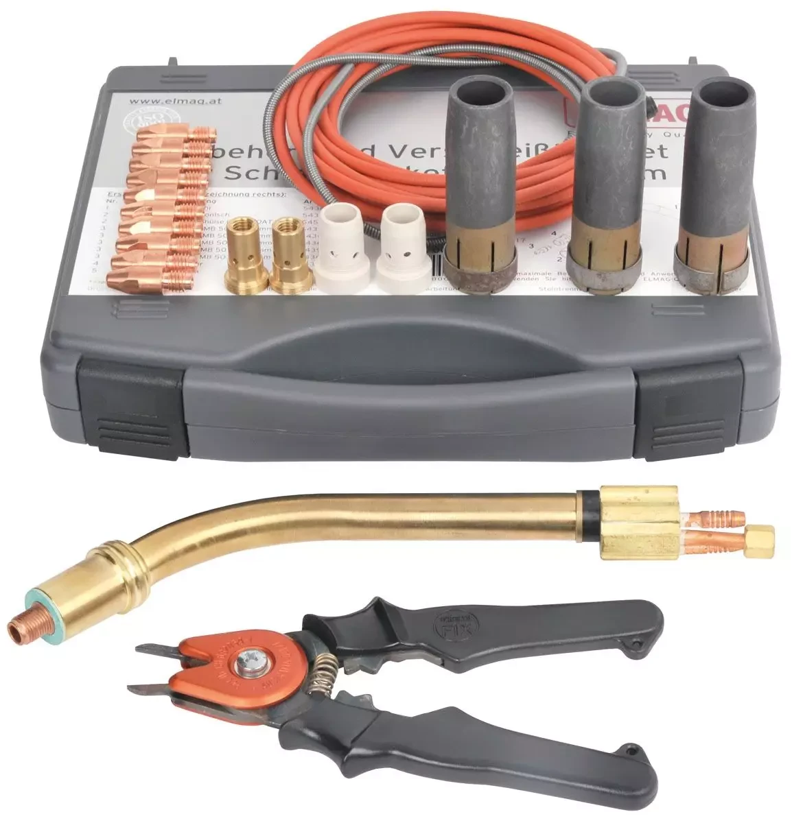 Комплект приладдя і зношуваних деталей для пакета шлангів MB 501/4м/1,0/1,2 мм для серій DMS, фото 1