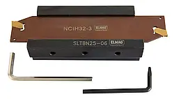 Набір інструментів для відрізування та оброблення канавок 25 мм 6 шт. - з тримачем леза NCIH26 3 мм