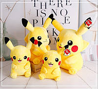 Плюшевый Пикач Pikachu RESTEQ, мягкая игрушка Покемон, плюшевая игрушка Пикачу Pokemon 50см