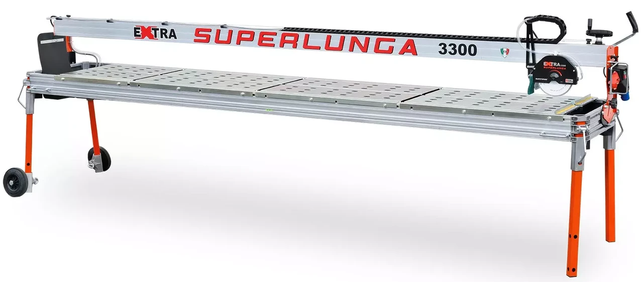 Верстат для різання каменю | Камнеріз SUPERLUNGA EXTRA 3300S (алмазний диск 200 мм), дисплей з лазером, 1,4 кВт, фото 1