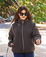 Куртка-вітровка жіноча кашемір на підкладці (50-56) (2кв) "BELLISIMO" недорого від прямого постачальника
