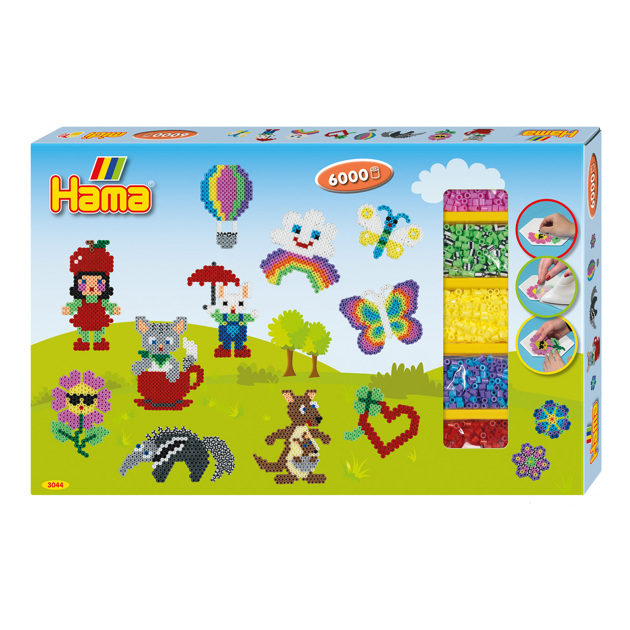 Термомозаїка Hama Великий набір Тваринки та метелики (HM-3044)