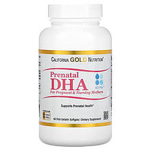 Риб'ячий жир для вагітних California GOLD Nutrition "Prenatal DHA" 900 мг (60 капсул)