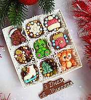 Шоколадные фигурки к Новому году Рождеству Подарок от Св. Николая Год Дракона 2024
