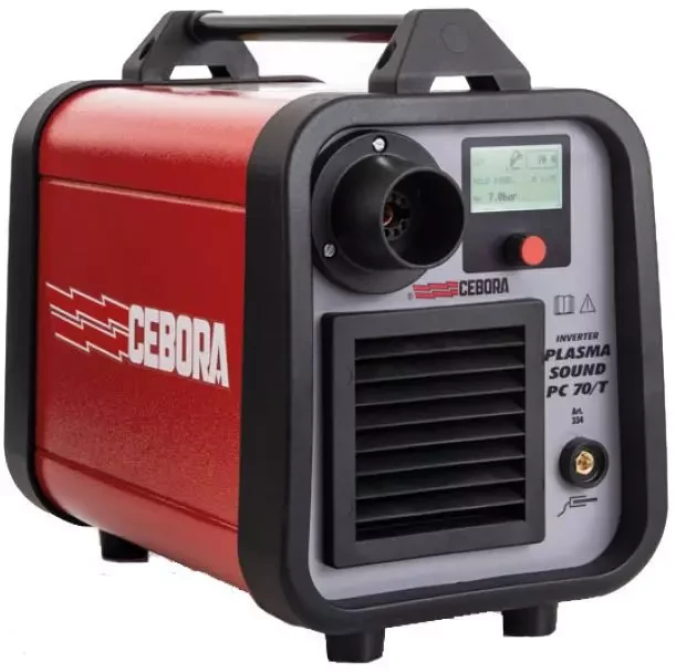 Плазмовий інвертор CEBORA PLASMA SOUND PC 70/T Арт. 334, включно з пальником CP70C MAR/6 м і кабель заземлення 6.