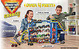 Spin Master Monster Jam Garage Playset and Storage. Гараж і трек для монстр-траків з ліфтом, світлом та звуками, фото 8