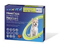 Некс Гард Спектра противопаразитарный препарат против блох, клещей и гельминтов для собак 7,5-15 кг (3 табл)