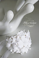 "Воздушное облако" свадебный браслет на руку с цветами для невесты или свидетельницы
