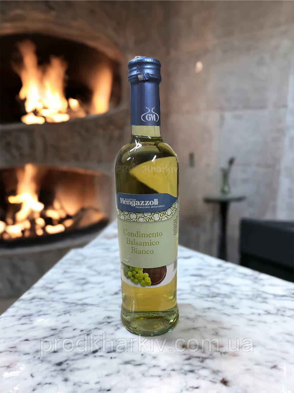 Уксус бальзамічний "Mengazzoli" Білий Aceto Balsamico Bianco IGP 500ml (Скло)