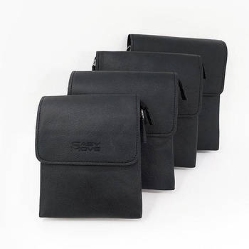 Чоловіча сумка з клапаном та довгим ремінцем 16*21 см зі штучної шкіри Cans